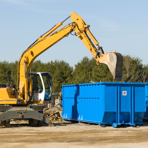 are there any restrictions on where a residential dumpster can be placed in Carrizo Springs Texas